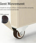 Slick Low Profile 1 Inch Fixed Caster Wheels Non Marking Rubber Sliders With Heavy Duty Steel Plates For Hassle Free Furniture Sliding Smooth Glide Zero Drama Setup Eight Pack close-up showing TPR material and silent movement feature.