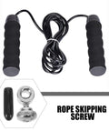 Versanverse Adjustable Jump Rope Repair Kit For Speed Cables Includes 10 Sets With Steel Screws And End Caps, black handles
