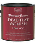 One Gal Clear Decorative Painter's Acrylic Dead Flat Varnish, Non Yellowing Water Based Finish, One Hundred Percent Acrylic Sealer