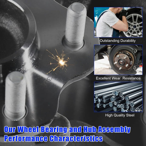 Rear Wheel Hub Bearing Assembly 512388 2 Pack Fits Nissan Altima 2007 2018 Maxima 2009 2019 Murano 2015 2016 with features shown