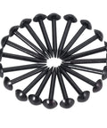 Premium Black Iron Round Head Upholstery Nails And Smooth Furniture Decorative Tacks Stock Up On These Gotta Have Hardware Gems For Any Weekend Warrior Project Around The House 100 Pack arranged in a circle.