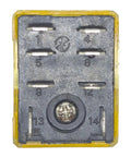 Two Pack 110 To 120 Volt AC Power Relay DPDT 10 Amp Plug In Socket Included, bottom view showing connector terminals.