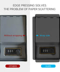 Comparison of two hidden safe books, one with wrapping, featuring a 3-digit lock.