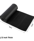 Top Tier Closed Cell Foam Roll Half Inch Thick By 13 Inch Wide By 60 Feet Long, black foam roll for sound deadening.