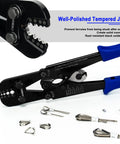Wire Rope Crimping Tool Kit For Fishing And Rigging, Pro Grade Heavy Duty Crimper And Cutter, display with various components