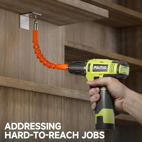 12V Cordless Drill Set With Battery And Charger, Lightweight And Compact, built in LED, used for reaching tight spaces
