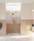 Frameless Shower Door Hinge With Enduroshield Glass Coating For 78 Inch Glass Enclosures In Polished Brass Finish Durable Hinges For Modern Shower Installations High Compatibility And Easy Maintenance on glass shower door
