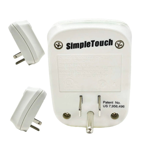 Back view of Auto Shut Off Safety Outlet With 30 Minute Timer For Curling Irons And Flat Irons, Energy Saving Plug In Timer