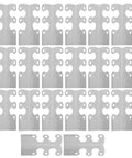 Heavy Duty Metal Corner Protectors Set For Jewelry Boxes Tables And Trunks shown in a grid pattern