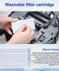Hands replacing filter in vacuum in All In One Vacuum Replacement Parts Kit With Large Collector Bags Side Brush And High Efficiency Filter For Vacuum Cleaners Like Orb I Ultra Vision RC400 And Similar Models For Quick No Mess Home Cleaning