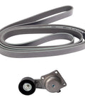 Heavy Duty Serpentine Belt Tensioner Assembly Kit Replace Worn Parts Fix Squeak Keep Ride Cruising Smooth Save Cheddar On Repair Bills Install Solid New Gear For Peak Performance Ensure Motor Stays Healthy Get Reliable Parts For Your Car, belt and tensioner