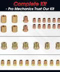 Assorted fittings for Brake Line Kit With Pro Grade Deburring Tools For Cars And Trucks 25 Ft Copper Steel Tubing Set