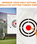 Portable Golf Target Cloth For Backyard Driving Range with bullseye design for swing accuracy training