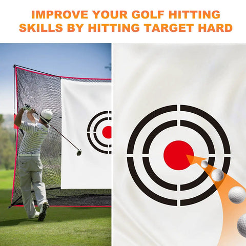 Portable Golf Target Cloth For Backyard Driving Range with bullseye design for swing accuracy training