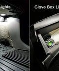 12 Piece 6000K White Dodge Ram Interior LED Lighting Kit Replacement For 2009 Through 2018 Ram 1500 2500 3500 Footwell Glove Box Lights