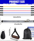 Wall Hook Resistance Band Mount System For Home Gyms Rock Solid Anchoring Hardware showing five resistance bands and mounting rail.