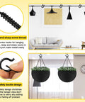 Heavy Duty Outdoor String Light Hooks 52 Pack Q Hanger Ceiling Hooks With Safety Buckle Black for hanging lights and plants
