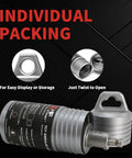 Premium Heat Treated Carbide Tipped Annular Cutter Core Drill Bit 2 Inch One Half Outside Diameter 2 Inch Deep Cut in individual packaging.