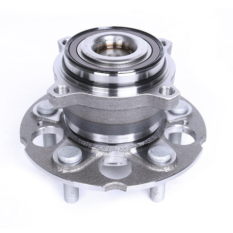 Rear Wheel Bearing Hub Assembly For 2007 2011 Honda CR-V FWD, Set Of 2, 5-Lug Direct Fit showing the hub structure and bolts