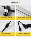 Heavy Duty ML18-024 Power Recliner Replacement Motor With Pre Wired Power Cord rugged steel linear actuator and durable aluminum components.
