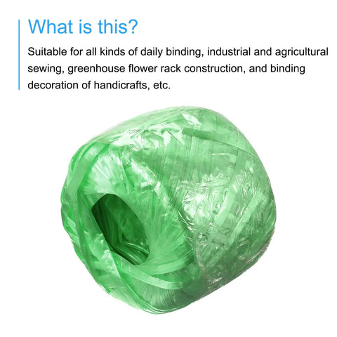 Green Polyester Nylon Rope Twine 2 Pack Heavy Duty Binding Rope Do It All For Packing Gardening DIY Crafts 300 M Total Length