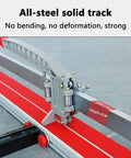 Close-up of 600mm To 1000mm Manual Tile Cutter with steel frame and aluminum cutting wheel for precise cuts