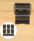 Heavy Duty Iron Hinges For Wooden Jewelry Boxes With Screws Tough As Nails High Hardness Mini Hinges For Drawers And Small Cabinets