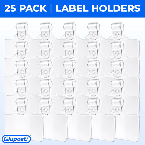Keep Your Pantry Looking Crisp With These Ridiculously Sweet Clear Wire Shelf Label Holders For Home Organization And Retail Displays Featuring Reusable Clip On Pockets For Adhesive Tags Measuring 3 By 1.25 Inches Tall
