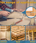 Person using Pocket Hole Screws 1-1/4 Inch With Square Drive Size 8 in woodworking application