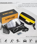 Polarized Cycling Glasses for Men and Women With 3 Interchangeable Lenses, UV400 Protection, TR90 Frame, case, and accessories.