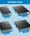 Different sizes of Heavy Duty Full Size Bunkie Board Two Piece Split Design for solid mattress support on various bed frames.