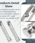 8 Pack S07070200 Beefed Up Top Link Pin Hitch Accessories Kit For Category 1 Tractors Cat 1 Compatible Replacement 195589M1 AC339942 Fits Massey Ferguson And Other Class 1 Tractors, showing pins and fittings close-up