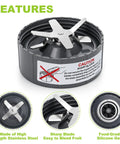 Extractor Blade Replacement For 600W And 900W Pro Series Blenders With Silicone Gasket Seal Ring, stainless steel