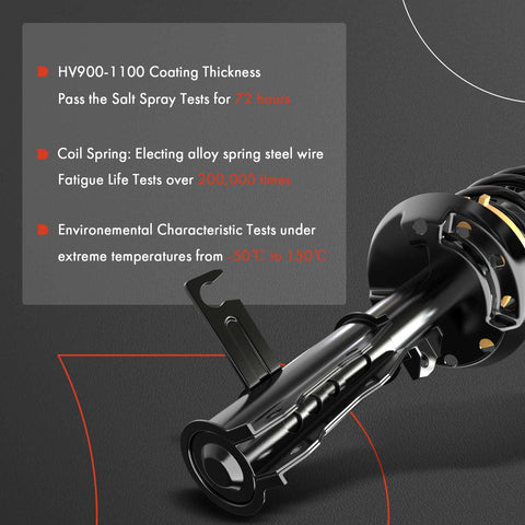 Front And Rear Complete Struts With Coil Spring Assembly For Honda Civic 2006 2011 And Acura CSX 2006 2011 with specifications