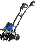 18 Inch Corded Electric Tiller Cultivator With 15 Amp Power For Gardening 400 RPM 6 Steel Blades Compact Design