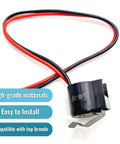 Fridge Defrost Thermostat Bimetal Replacement Part For Easy Install No Fuss Fixes Temperature Control Issues Fridge Too Warm Or Freezer Not Defrosting Fits Whirlpool WPW10225581 PS11750673 2149849 By DR Quality Parts, showing thermostat part with wires.