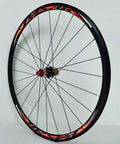 Carbon Fiber Road Bike Wheel Set 700C 30mm Matte Black Aluminum Double Wall Rim Quick Release Front 100mm Rear 130mm For 7 8 9 10 11 Speed Flywheel.