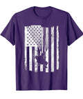 Patriotic Paramotor Pilot T Shirt With USA Flag Paraglider Graphic For Powered Paragliding Fans Lightweight Everyday Tee