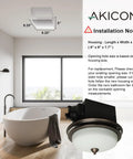 Ultra Quiet Bath Exhaust Fan With Light 110 CFM 1.5 Sones Ventilation With Night Light Oil Rubbed Bronze in modern bathroom