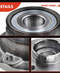 Close-up of two rear wheel bearing and hub assemblies for Ram ProMaster City 2015 2022 beefy heavy duty drop-in replacement