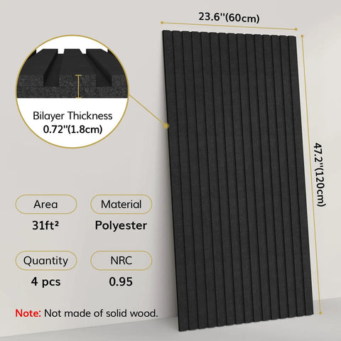 Killer Sound Blocking Acoustic Wall Panels 4 Pack No Sweat Peel And Stick Foam Tiles For Home Studio Recording Setup Self Adhesive Noise Reduction Wall Decor Top Shelf Quality, black polyester sound panels with dimensions.