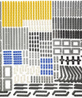 Beam Set With 266 Pieces For STEM Engineering And Car Building Projects Includes Chassis Frames Liftarms Axles And Connectors