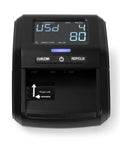 Portable Counterfeit Money Detector With LCD Display, Infrared And Magnetic Detection, Multi Currency Support shown front view