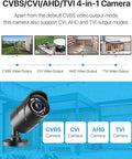 Dope Crystal Clear 1080P 1920TVL Outdoor Indoor Security Camera Bullet 4 In 1 TVI CVI AHD CVBS Hybrid For Analog DVR CCTV Systems