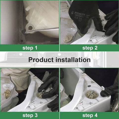 Replace Your Busted W11130362 Washer Suspension Rod Kit To Banish The Dang Bouncing Fix Shaky Whirlpool Maytag Or Kenmore Top Front Load Washers For Smooth Steady Laundry Days installation steps 1-4 on washer