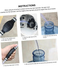 Manual Fuel Transfer Siphon Pump Portable Hand Pump For Cars Lawn Equipment And Fish Tanks Easy Siphon With No Mess Spill Prevention And Strong Suction And Large Flow Oil Transfer For Emergency Liquids, hand squeeze bulb instructions