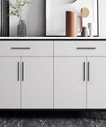 Kitchen cabinets with Ten Pack 5 Inch Matte Black Cabinet Pulls For Kitchen Cabinets, Drawers, Closets, And Dressers