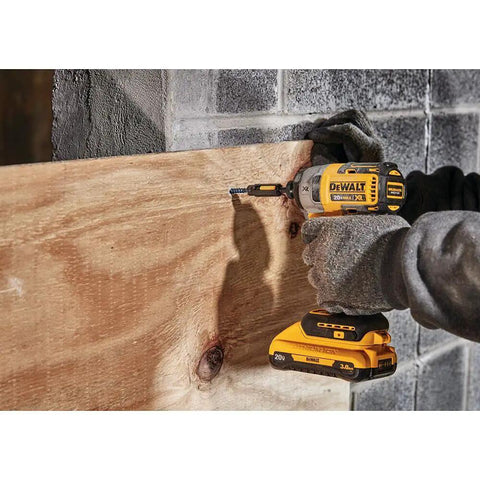Impact Driver 20V Max XR Brushless Cordless With Three Speed Settings And Quarter Inch Chuck Tool Only for drilling wood