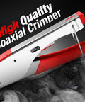 Pro Grade Coax Cable Crimper Kit For RG6 RG59 RG11 With Adjustable Wire Stripper, highlighting high-quality tool design.