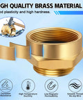 Brass Fire Hose Adapter One And A Half Inch NST NH Female To One And A Half Inch NPT Male Hex Nipple Connector high quality 